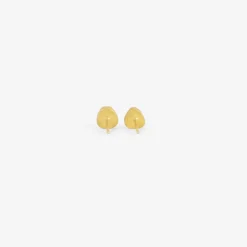 18k & wonky mauve sapphire studs