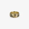 9k bee band with black rhodium plating, size 6 1/2 - final sale