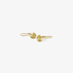 18k buckwheat earrings