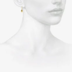 18k buckwheat earrings