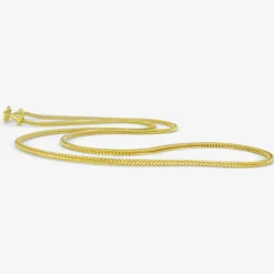 22k duo loop-in-loop chain with fibula clasp