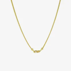 22k duo loop-in-loop chain with fibula clasp