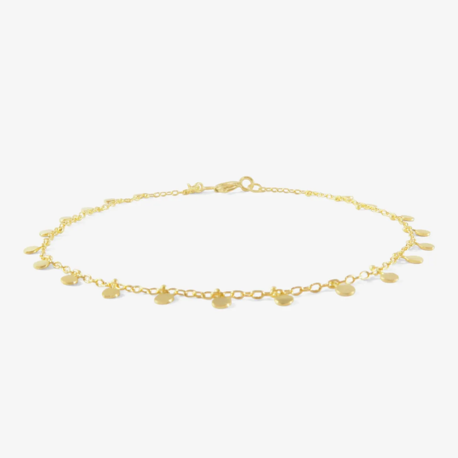 18k even tiny dots bracelet