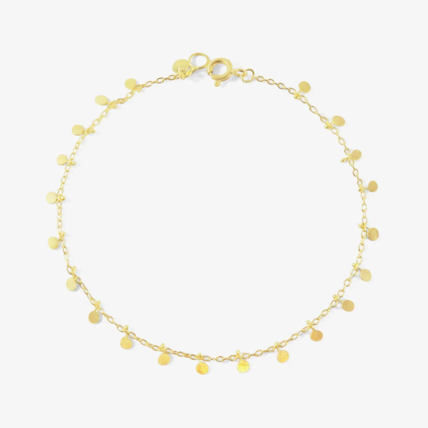 18k even tiny dots bracelet