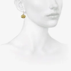18k eye earrings