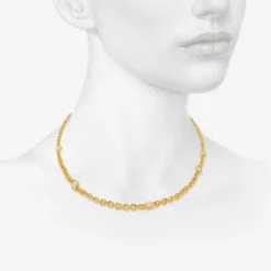 18k fairy chain necklace with antique diamonds, 2.21ct
