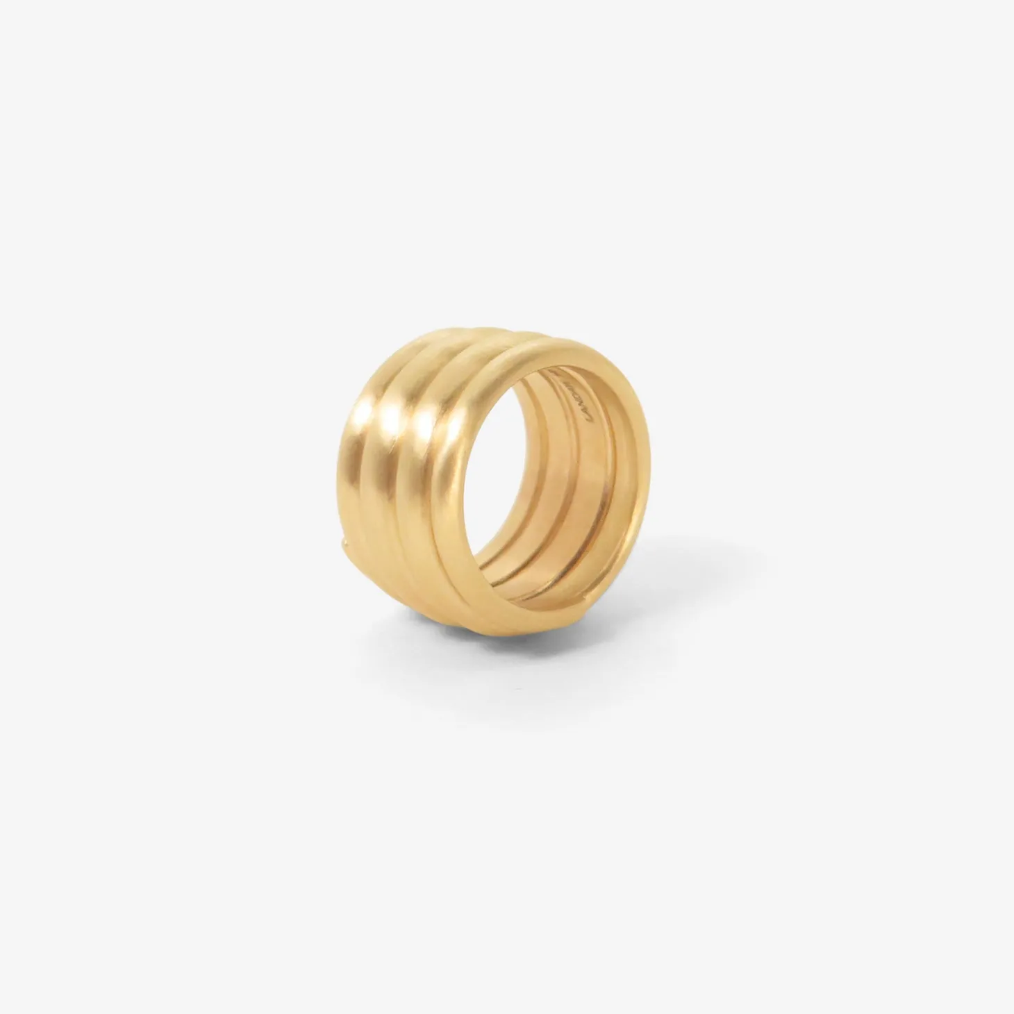 14k five wrap spiral ring