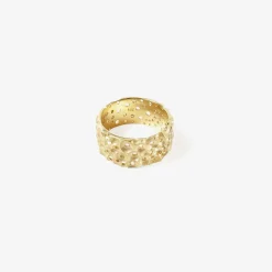 14k french lace ring with diamonds, .12ct