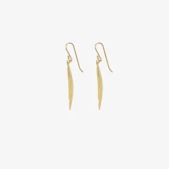 18k giant oval scallop earrings