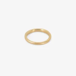 14k graduated half-round band