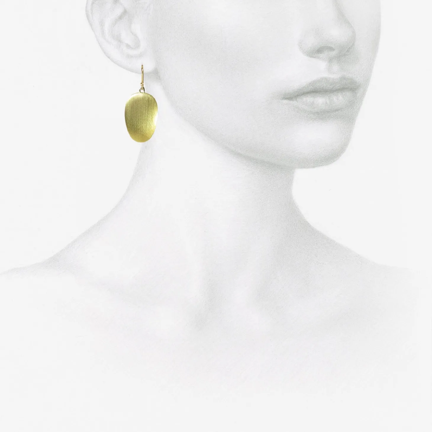 18k green gold plated large chips