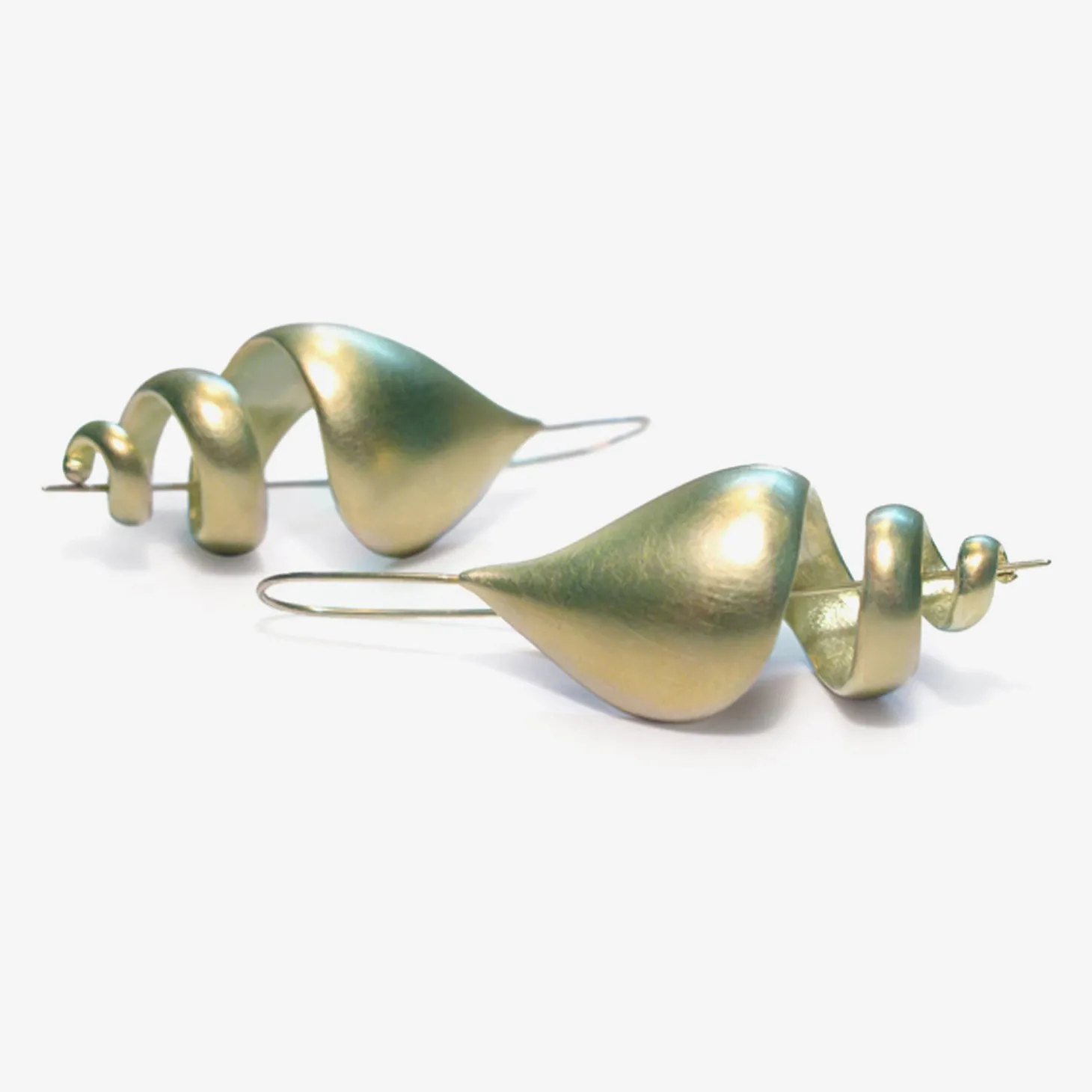 18k green gold plated turret shells