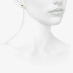 14k green gold small slug studs
