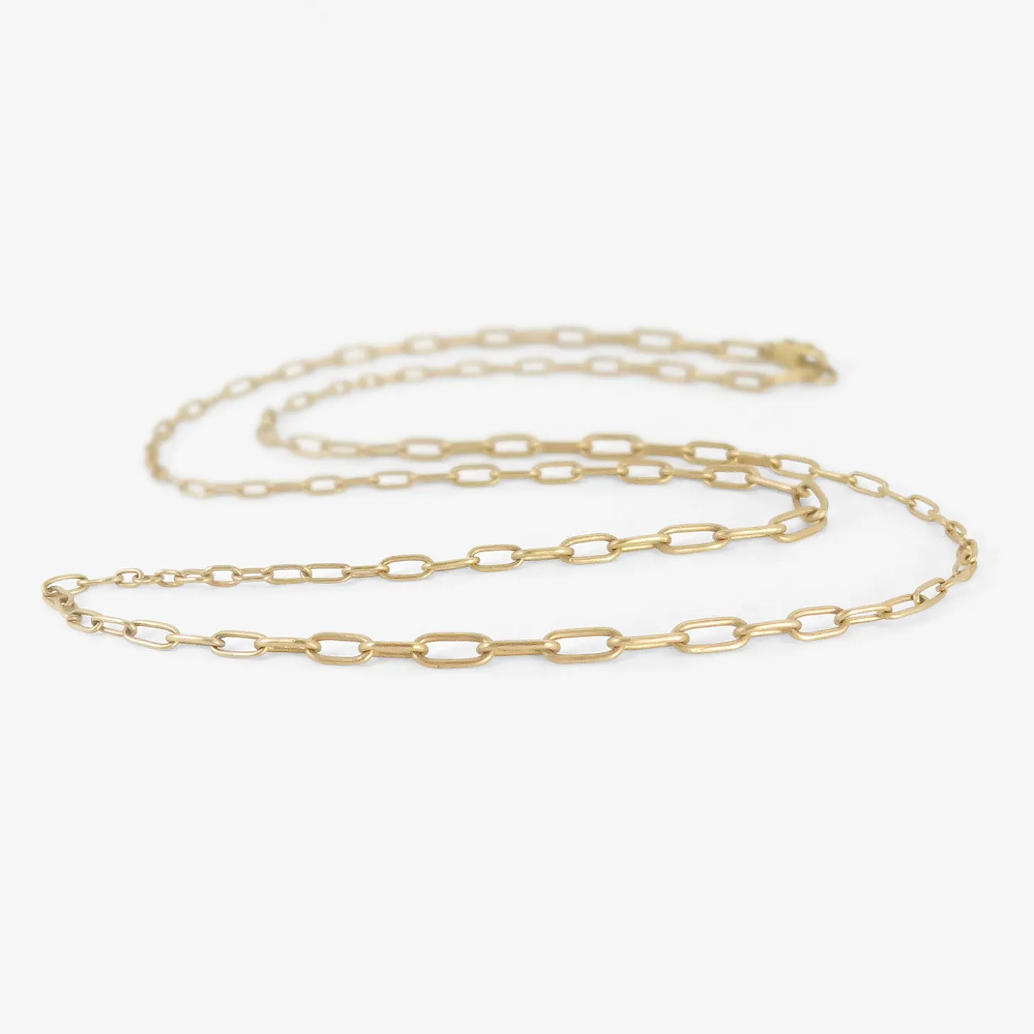 14k handmade random taper chain, 22"