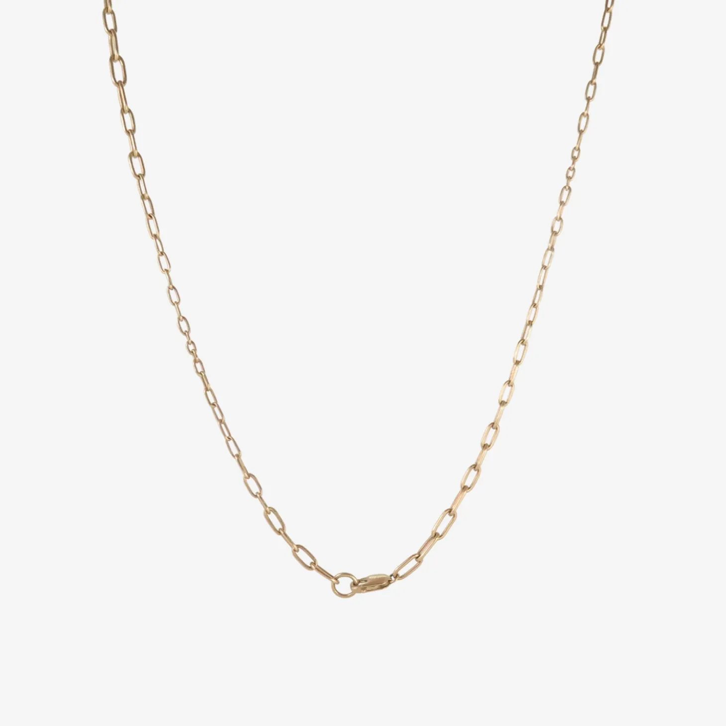 14k handmade random taper chain, 22"