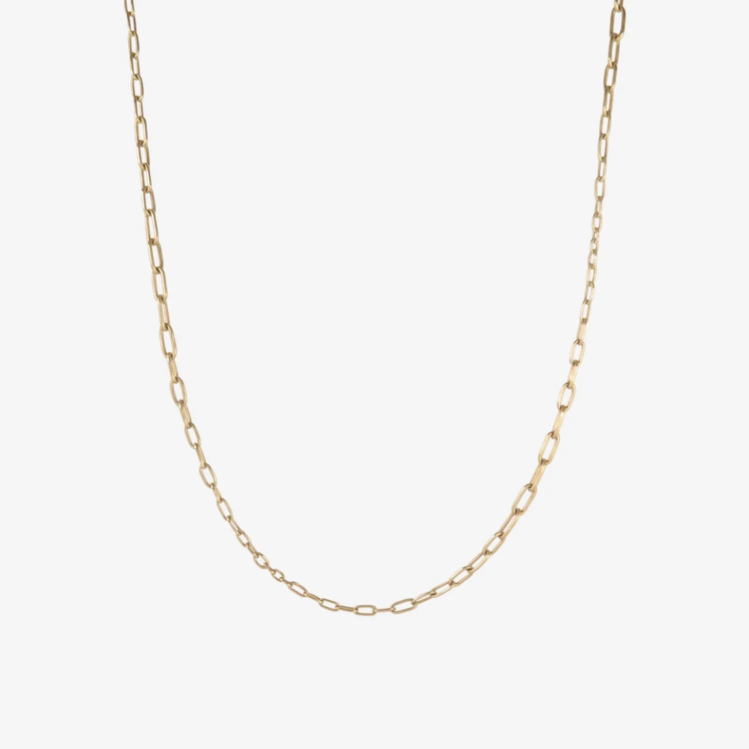 14k handmade random taper chain, 22"