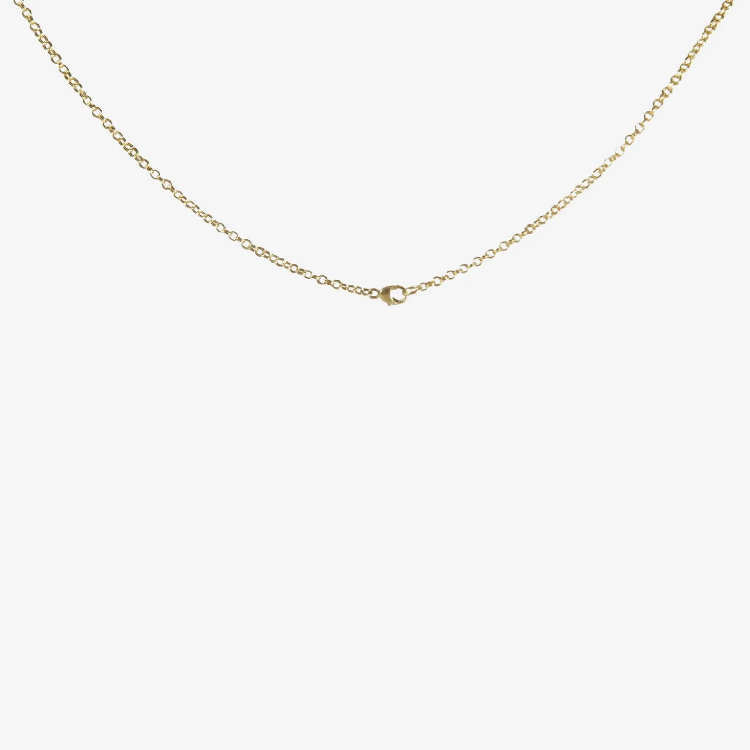 18k large eye love token necklace
