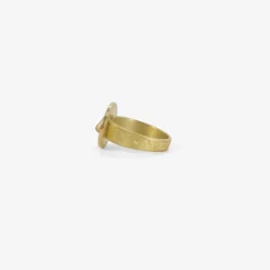 18k love token ring – “in medias res” – into the midst, size 7 1/2