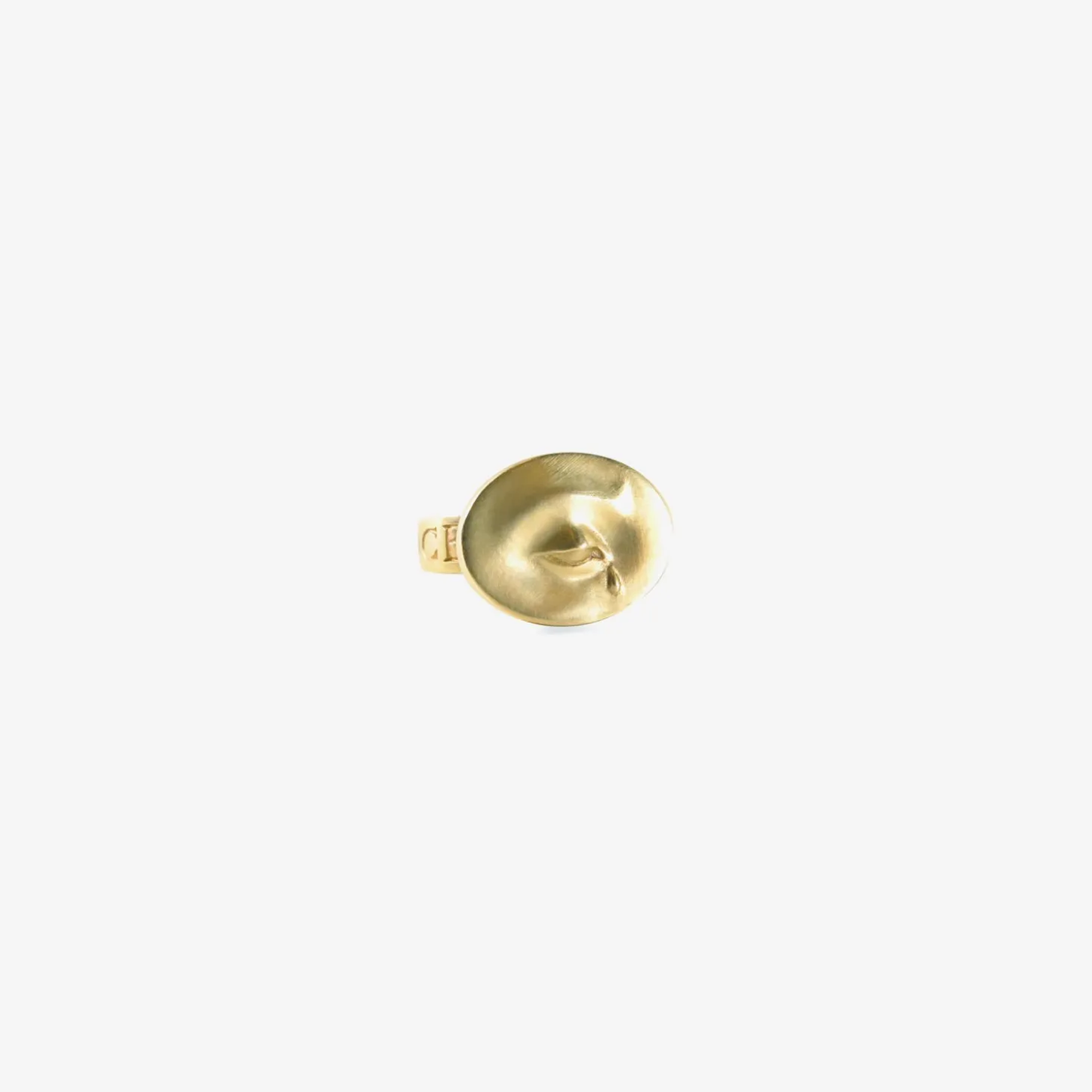 10k love token ring “nil nisi cruce” – nothing without suffering, size 7 1/4