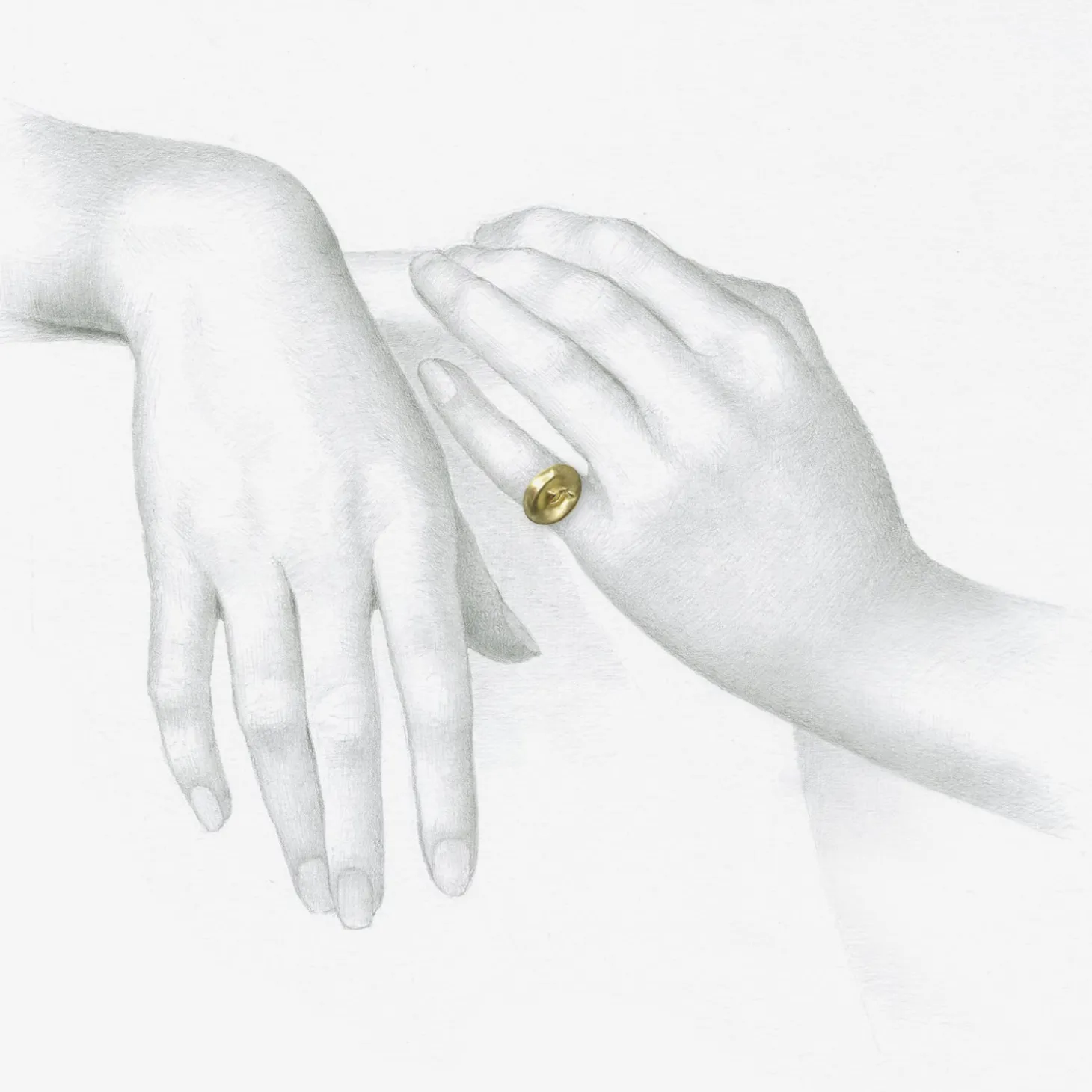 10k love token ring “nil nisi cruce” – nothing without suffering, size 6 1/2