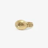 10k love token ring small eye – ‘invigilare’ – to watch over, size 6