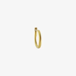 22k 16mm hinged hoop & hook earrings