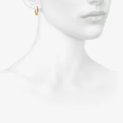 22k 10mm hinged hoop & hook earrings