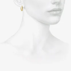 22k 16mm hinged hoop & hook earrings