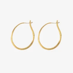 22k 40mm hinged hoop and hook earrings