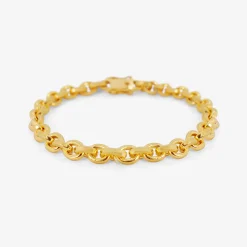 18k oversized signature chain bracelet