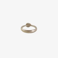 18k palladium & horizontal pear shaped diamond ring