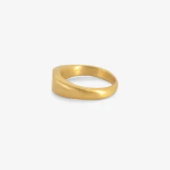 22k palm branch ring
