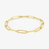 22k paperlink chain bracelet