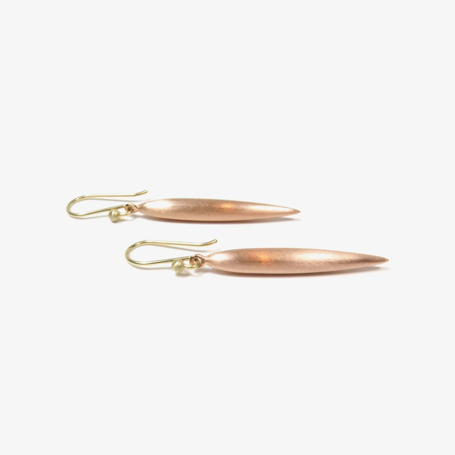 18k pink gold plated large rice
