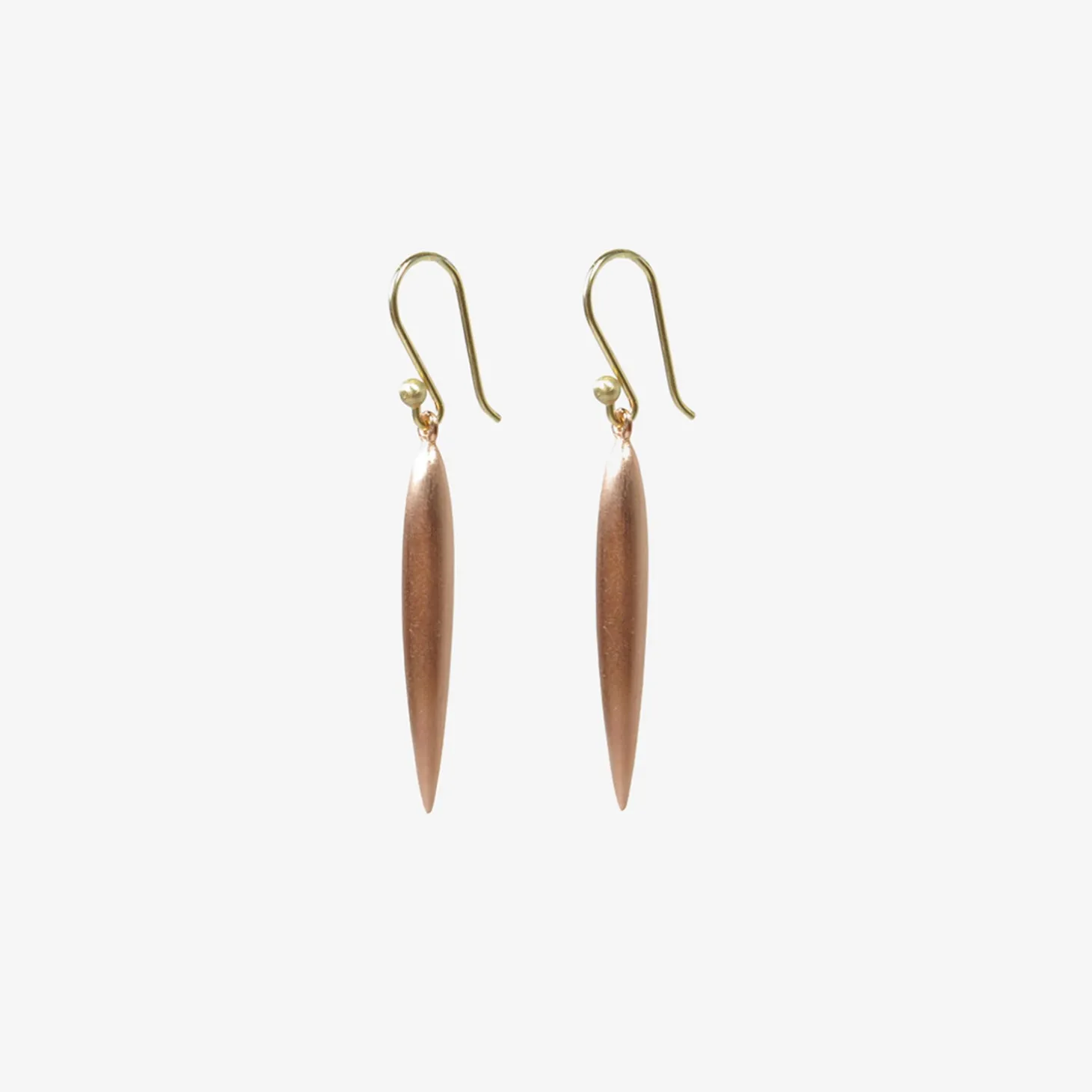 18k pink gold plated large rice