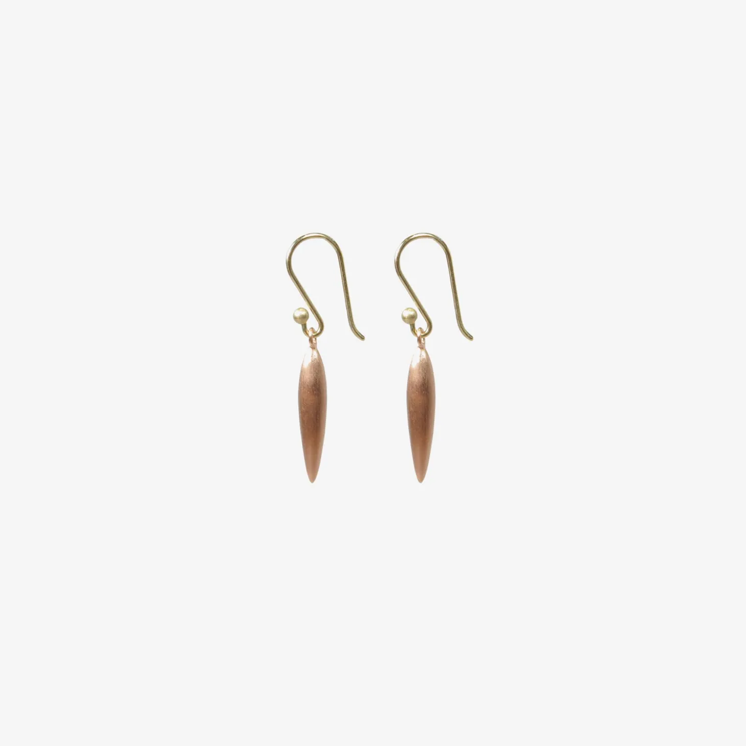 18k pink gold plated small rice
