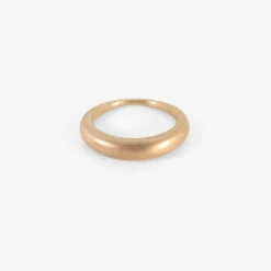 18k pink gold ring, size 8 1/4