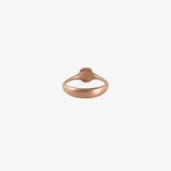 18k rose gold & cushion shaped carbon diamond ring, 1.25ct