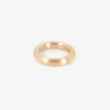 18k rose gold stout band, size 6 1/2