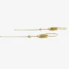 14k simple long egg chains