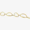 10k simple oval link bracelet
