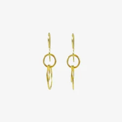22k small magnolia earrings