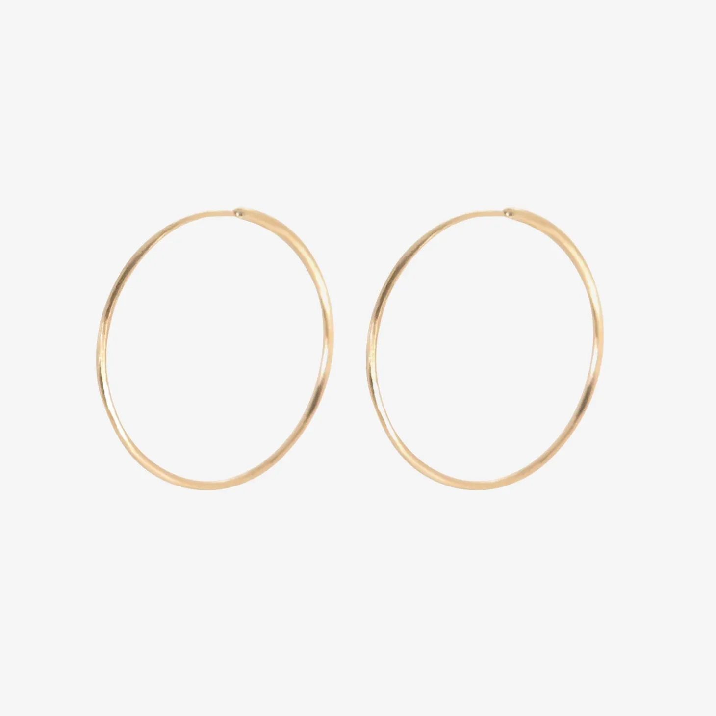 14k small ouroboros endless hoops