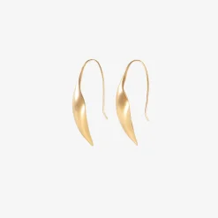 14k small pod earrings