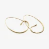 18k small snake hoops