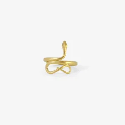 18k small snake ring, size 6 1/4