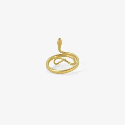 18k small snake ring, size 6 1/4