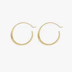 18k spiral hoops