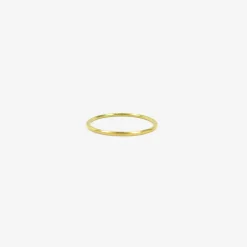 22k thin hammered band, size 4 3/4