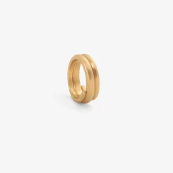 14k three wrap spiral ring